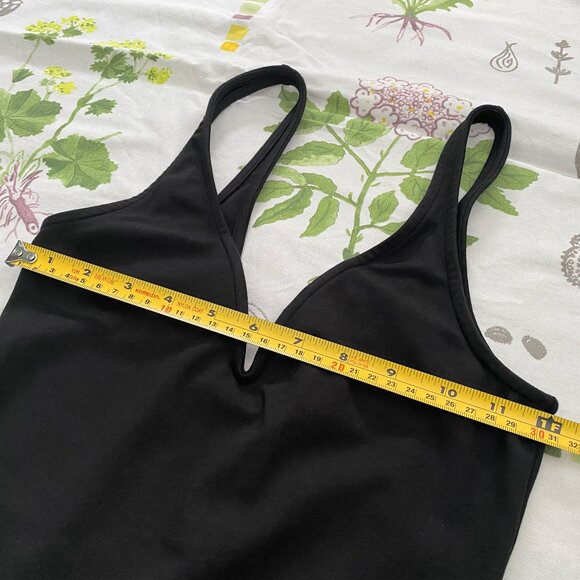 Other Stories V-cut Plunging Modal Stretch Bodysuit Black Size 2 - Picture 8 of 11